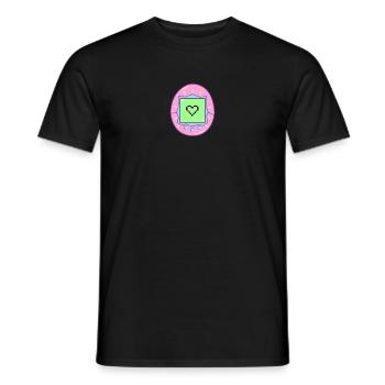 90s love - Men's T-Shirt - black - Front - AI Model Male 178 light (178cm)