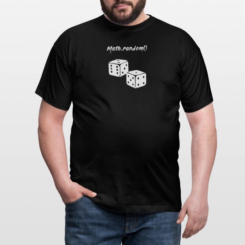 Random Math.random () programador de cubos Camiseta hombre
