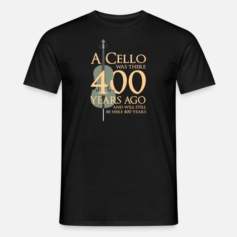 Cello - Männer T-Shirt - Schwarz