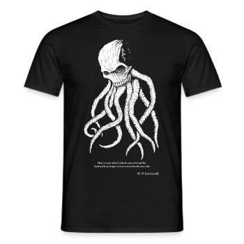 Cthulhu - Men's T-Shirt - black - Front - AI Model Male 178 light (178cm)