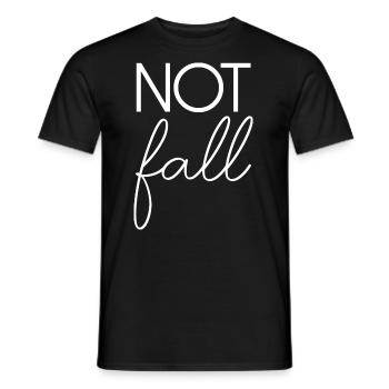 Notfall Spruch Schrift Spaß lustig - Männer T-Shirt - Schwarz - Vorne - AI Model Male 178 light (178cm)
