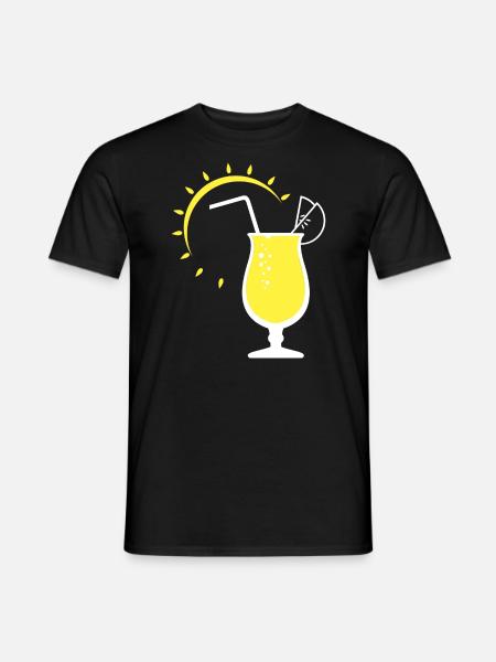 Sonnige Limonade - Männer T-Shirt - Schwarz