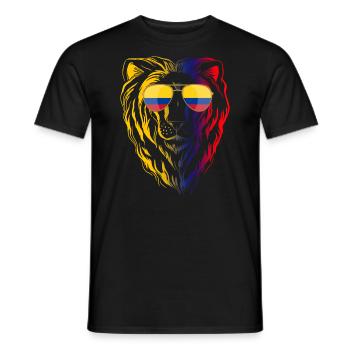 Kolumbien - Männer T-Shirt - Schwarz - Vorne - AI Model Male 178 light (178cm)