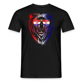 Kroatien - Männer T-Shirt - Schwarz - Vorne - AI Model Male 178 light (178cm)