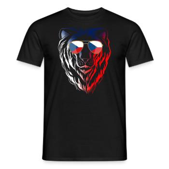 Tschechische Republik - Männer T-Shirt - Schwarz - Vorne - AI Model Male 178 light (178cm)
