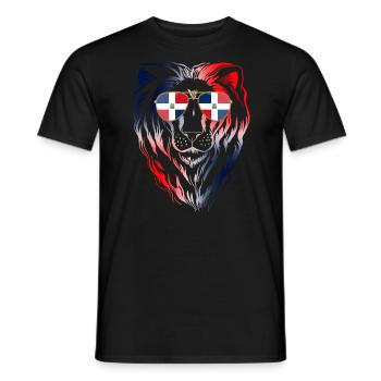 Dominican Republic - Men's T-Shirt - black - Front - AI Model Male 178 light (178cm)