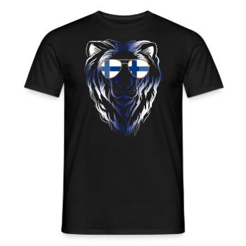 Finnland - Männer T-Shirt - Schwarz - Vorne - AI Model Male 178 light (178cm)