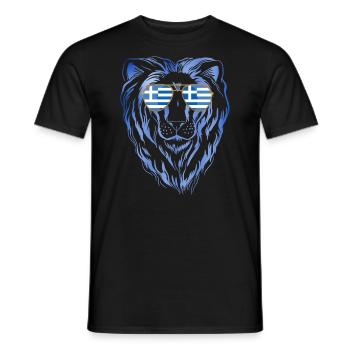 Griechenland - Männer T-Shirt - Schwarz - Vorne - AI Model Male 178 light (178cm)