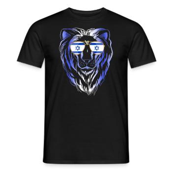 Israel - Men's T-Shirt - black - Front - AI Model Male 178 light (178cm)