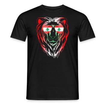 Lebanon - Men's T-Shirt - black - Front - AI Model Male 178 light (178cm)