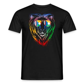 Réunion - T-shirt homme - noir - Devant - AI Model Male 178 light (178cm)