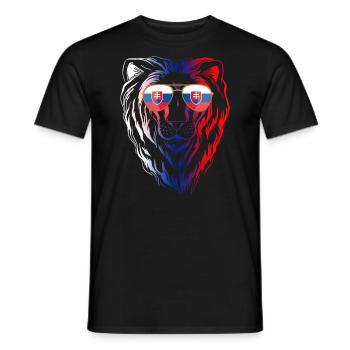 Slowakei - Männer T-Shirt - Schwarz - Vorne - AI Model Male 178 light (178cm)