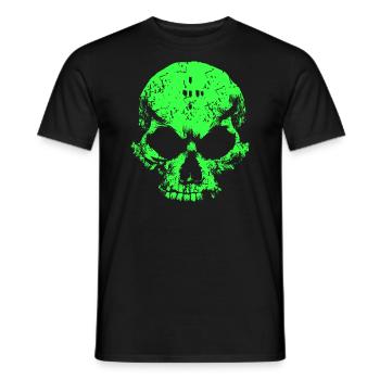 Acid Skull - Men's T-Shirt - black - Front - AI Model Male 178 light (178cm)