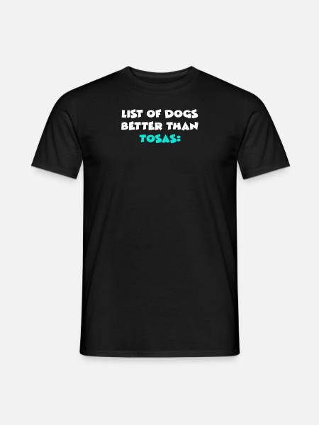 Tosas - T-shirt homme - noir
