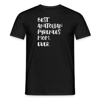 Anatolian Pyrenees Mom - Männer T-Shirt - Schwarz - Vorne - AI Model Male 178 light (178cm)