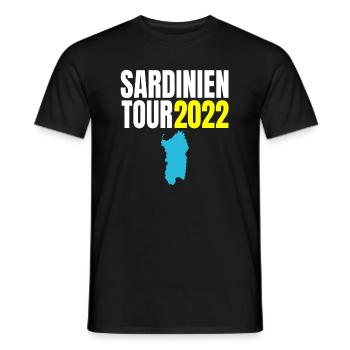 Sardinien Tour 2022 Urlaub T-Shirt Sommer - Männer T-Shirt - Schwarz - Vorne - AI Model Male 178 light (178cm)