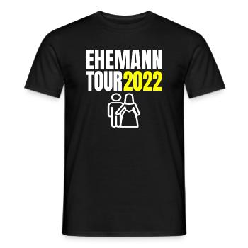 Ehemann Tour 2022 Heiraten Verlobt T-Shirt - Männer T-Shirt - Schwarz - Vorne - AI Model Male 178 light (178cm)