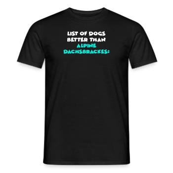 Alpine Dachsbrackes - Männer T-Shirt - Schwarz - Vorne - AI Model Male 178 light (178cm)