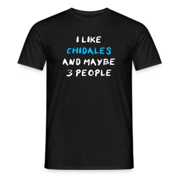 Chidale - Men's T-Shirt - black - Front - AI Model Male 178 light (178cm)