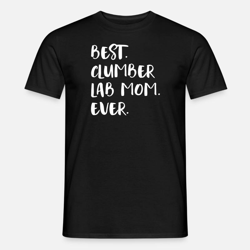 Clumber Lab Mom - Männer T-Shirt - Schwarz