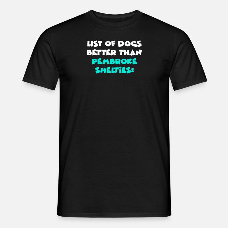 Pembroke Shelties - Männer T-Shirt - Schwarz