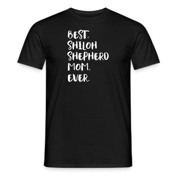 Shiloh Shepherd Mom - Men's T-Shirt - black - Front - AI Model Male 178 light (178cm)