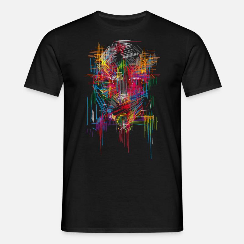 Abstract - Men's T-Shirt - black