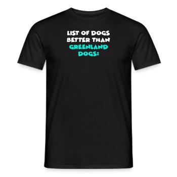 Greenland Dogs - Männer T-Shirt - Schwarz - Vorne - AI Model Male 178 light (178cm)