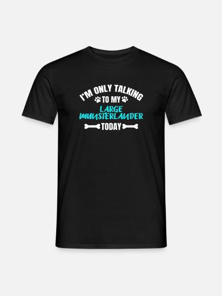 Large Munsterlander - Men's T-Shirt - black