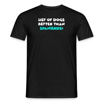 Espagnols - T-shirt homme - noir - Devant - AI Model Male 178 light (178cm)