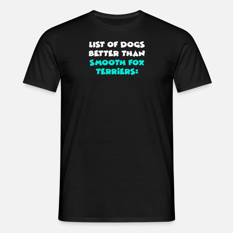 Smooth Fox Terriers - Men's T-Shirt - black