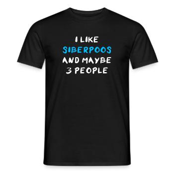 Siberpoo - Men's T-Shirt - black - Front - AI Model Male 178 light (178cm)