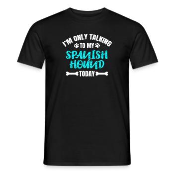 Spanish Hound - Männer T-Shirt - Schwarz - Vorne - AI Model Male 178 light (178cm)