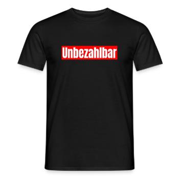 Unbezahlbar Reichtum T-shirt Egoist T-Shirt - Männer T-Shirt - Schwarz - Vorne - AI Model Male 178 light (178cm)