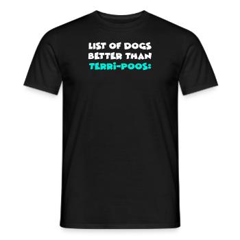 Terri-Poos - T-shirt homme - noir - Devant - AI Model Male 178 light (178cm)