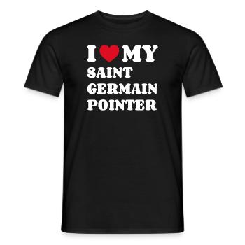I Love My Saint Germain Pointer - Männer T-Shirt - Schwarz - Vorne - AI Model Male 178 light (178cm)