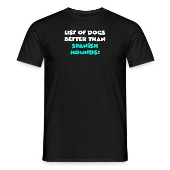 Spanish Hounds - Männer T-Shirt - Schwarz - Vorne - AI Model Male 178 light (178cm)