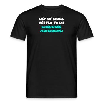 Monarques Cherokee - T-shirt homme - noir - Devant - AI Model Male 178 light (178cm)