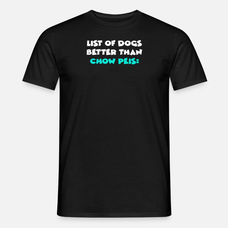 Chow Peis - Männer T-Shirt - Schwarz