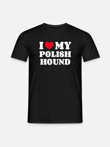 J’aime mon chien polonais - T-shirt homme - noir