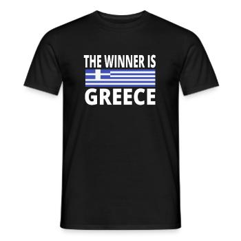 Griechenland Urlaub Sommer T-Shirt geschenidee - Männer T-Shirt - Schwarz - Vorne - AI Model Male 178 light (178cm)
