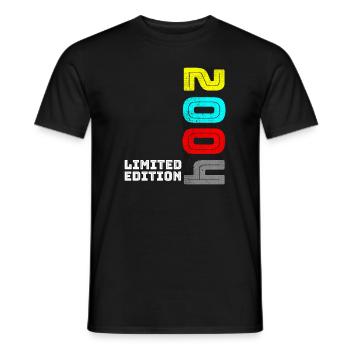 Idée cadeau 18ème anniversaire Garçon Filles T-Shirt - T-shirt homme - noir - Devant - AI Model Male 178 light (178cm)