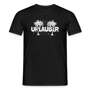 Urlauber Ferien Sommer Reise Male T-Shirt - Männer T-Shirt - Schwarz - Vorne - AI Model Male 178 light (178cm)