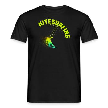 KITESURFING - A way of Life - Männer T-Shirt - Schwarz - Vorne - AI Model Male 178 light (178cm)