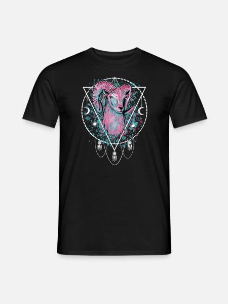 Ram Sterrenbeeld - Heren T-shirt - zwart