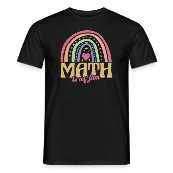 Math Math est mon professeur de jam math - T-shirt homme - noir - Devant - AI Model Male 178 light (178cm)