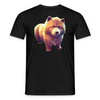 Eurasier Dog - Eurasier - Men's T-Shirt - black - Front - AI Model Male 178 light (178cm)