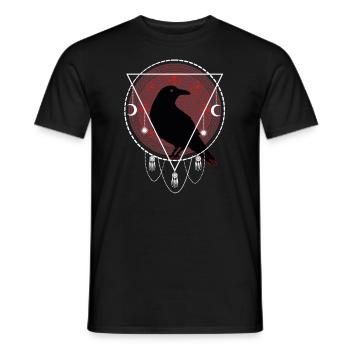 Rabe Nordische Mythologie Kelten - Männer T-Shirt - Schwarz - Vorne - AI Model Male 178 light (178cm)