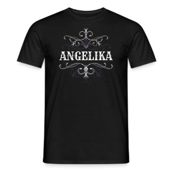 Angelika Name Vorname Personalisiert - Männer T-Shirt - Schwarz - Vorne - AI Model Male 178 light (178cm)