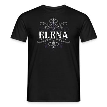 Elena Name Vorname Personalisiert - Männer T-Shirt - Schwarz - Vorne - AI Model Male 178 light (178cm)